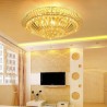 Living Room Hotel Lobby Modern Simple LED Flush Mounted Crystal Round Lighting