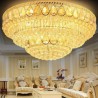 Round LED Light Bedroom Living Room Luxury LED Flush Mount Crystal Ceiling Light