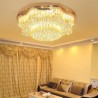 Luxury Round LED Lighting Living Room Bedroom Contemporary LED Flush Mount Crystal Ceiling Light