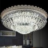 Gold LED Flush Mount Round Lighting Living Room Hotel Lobby Luxury LED Crystal Ceiling Light