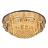 Dining Room Living Room Crystal Ceiling Light Contemporary Simple Round Flush Mount Light Fixture