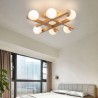 Magic Bean Molecular Ceiling Lamp Wood Ceiling Light