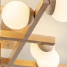 Magic Bean Molecular Ceiling Lamp Wood Ceiling Light