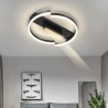 Simplicity Acrylic Surface Mount Panel Light Modern Led Ceiling Lamp Black White