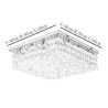 Modern White Shell Ceiling Light Fixture Flush Mount Bedroom Chandelier