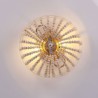 3-Light Farmhouse Wood Beaded Flush Mount Celling Light Fixture