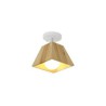 Nordic Four Prism Rotatable Ceiling Spotlight in Wood