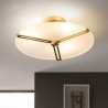 Bedroom Living Room Modern Acrylic Frisbee Ceiling Light Flush Mount Lighting