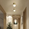 Aisle Lighting Nordic Brass Mini Flush Mount Ceiling Light Foyer Hallway