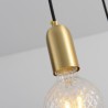 Creative Minimalist Light Fixture Nordic Brass 3 Pendant Cluster Light for Kitchen Island