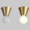 Living Room Aisle Nordic Brass Mini Flush Mount Ceiling Light