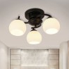 Living Room Dining Room Round Nordic Flush Mount Wrought Iron Ceiling Light