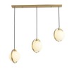 Glass Ball Light Fixture Bedroom Living Room Nordic Brass Pendant Light