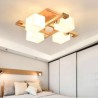 Nordic Flush Mount Ceiling Light Bedroom Restaurant Creative Warm Solid Wood Light