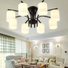 Restaurant Bedroom Nordic Style Flush Mount Wrought Iron Ceiling Light