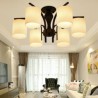 Restaurant Bedroom Nordic Style Flush Mount Wrought Iron Ceiling Light