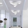 Living Room Study Modern Simple LED Flush Mount Acrylic Windmill Ceiling Light