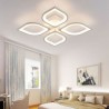 Bedroom Study Modern Simple LED Flush Mount Acrylic Petal Ceiling Light