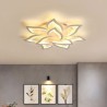 Living Room Office Modern Simple LED Flush Mount Acrylic Sunflower Shaped Ceiling Light