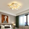 Living Room Office Modern Simple LED Flush Mount Acrylic Sunflower Shaped Ceiling Light