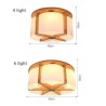 Simple Modern Glass Lamphade Ceiling Light Study Bedroom