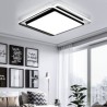 Living Room Bedroom Light Modern Simple LED Flush Mount Geometric Ceiling Light Square Frame Lamp