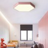 Living Room Bedroom Dining Room Light Contemporary Simple LED Flush Mount Hexagon Ceiling Light