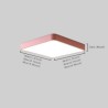 Energy Saving Ceiling Light Simlpe LED Flush Mount Thin Square Light Study Living Room Bedroom Light