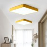 Energy Saving Ceiling Light Simlpe LED Flush Mount Thin Square Light Study Living Room Bedroom Light