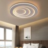 With Remote Control, Modern Round LED Flush Mount Circular Lamp Side Illuminating Ceiling Light Hallway Bedroom Light