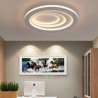 With Remote Control, Modern Round LED Flush Mount Circular Lamp Side Illuminating Ceiling Light Hallway Bedroom Light