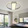 Nordic Contemporary LED Flush Mount Romantic Circular Ceiling Light Restaurant Living Room Lighting