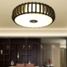 Living Room Bedroom Dining Room Lighting - Rural Bamboo Flush Mount Pumpkin Shape Ceiling Light