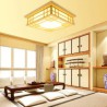 Pinus Wooden Ceiling Light Living Room Bedroom Study Lighting LED Ceiling Light