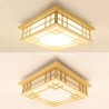 Pinus Wooden Ceiling Light Living Room Bedroom Study Lighting LED Ceiling Light