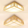 Creative Modern LED Ceiling Light Bedroom Study Lighting Solid Wood Ceiling Light