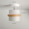 Aisle Ceiling Light with Round Macaron Spotlight (Single Light)