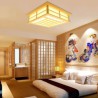 LED Ceiling Light Creative Wooden Ceiling Light Living Room Bedroom Study Lighting