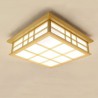 Ceiling Light Living Room Bedroom Study Lighting Wooden Check LED Ceiling Light