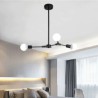 Nordic Simple Pendant Light Black/Golden Pendant Light Electroplating Y Shape Branch Pendant Light