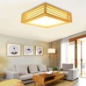 LED Ceiling Light Living Room Bedroom Study Lighting Wooden Frame Ceiling Light