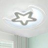 LED Flush Mount Light Bedroom Fixture Ultrathin Star Shape Kids Room Lighting