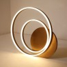 Modern Simple Metal + Acrylic Spray Painting LED Ceiling Light Halo Shaped Energy Saving Light Flush Mount LED Ceiling Light