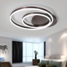 Modern Simple Metal + Acrylic Spray Painting LED Ceiling Light Halo Shaped Energy Saving Light Flush Mount LED Ceiling Light