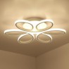 LED Flush Mount Flower Light With Remote Control LED Ceiling Light Living Room Dining Room