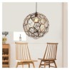 Stainless Steel Hollow Diamond Shape Pendant Light Living Room Bedroom Light Contemporary Simple Pendant Light