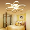 LED Flush Mount Flower Light With Remote Control LED Ceiling Light Living Room Dining Room