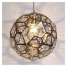 Stainless Steel Hollow Diamond Shape Pendant Light Living Room Bedroom Light Contemporary Simple Pendant Light