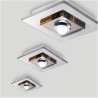 Flush Mounted 3W LED Amber Crystal Ceiling Light