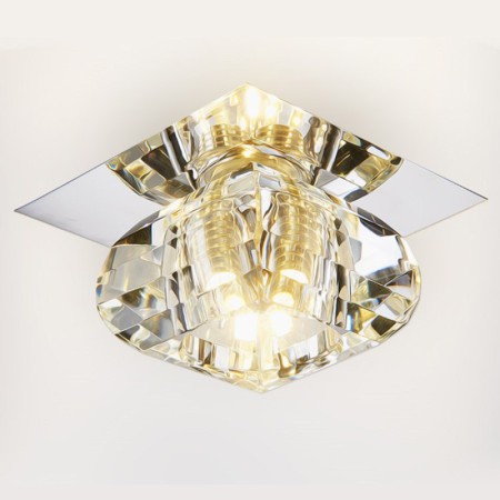 1 Light Flush Mount Hallway Light Fixtures Mini Crystal Ceiling Light